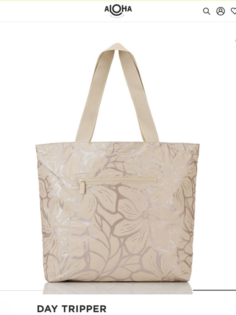 ALOHA Collection Gorgeous Backyard in a Metallic Blush Pink/Sand Day Tripper